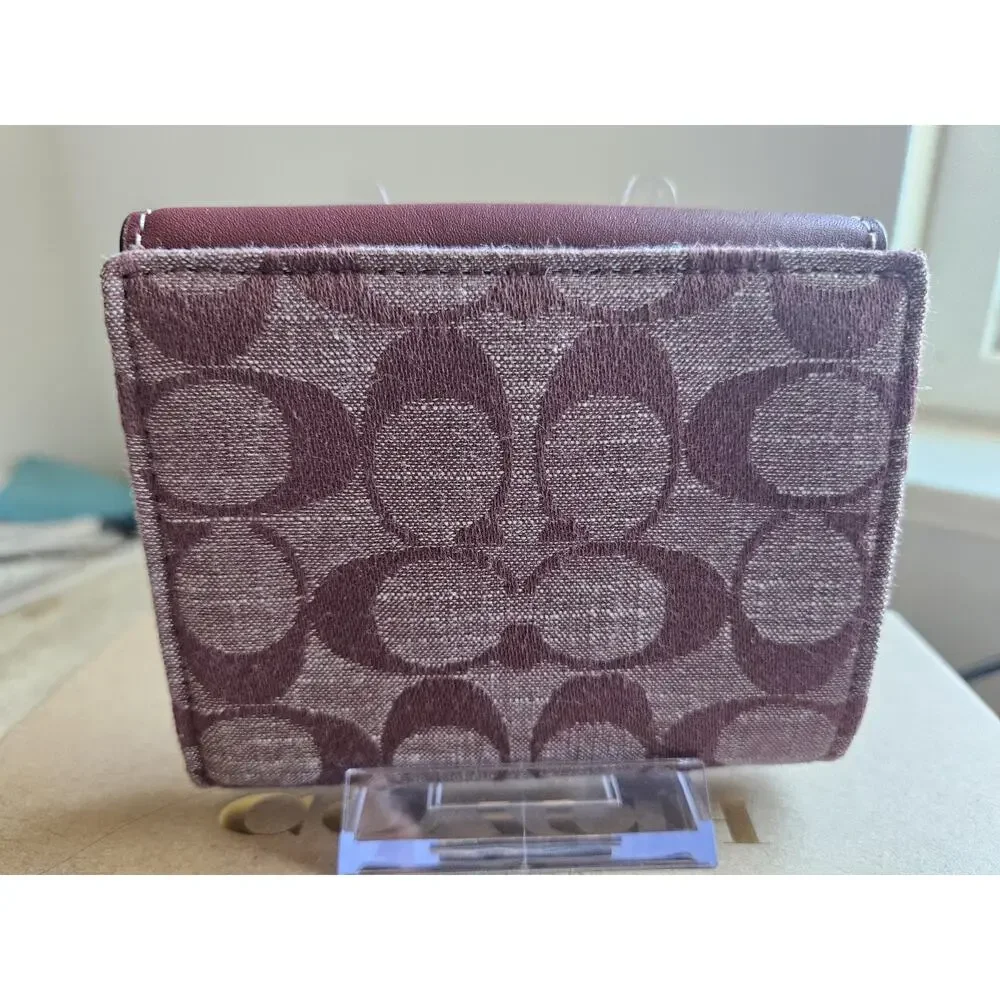 COACH Tri-fold wallet / Small Morgan Bordeaux CH151